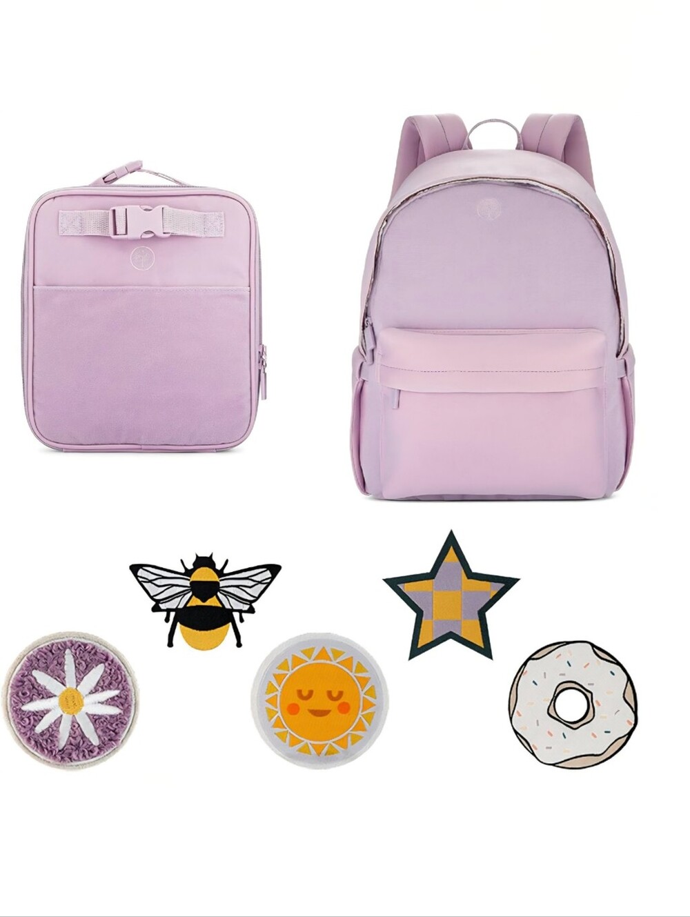 Parker Kids Co. Original Starter Set: Backpack, Lunch Box & 5 patches (4-10) NEW